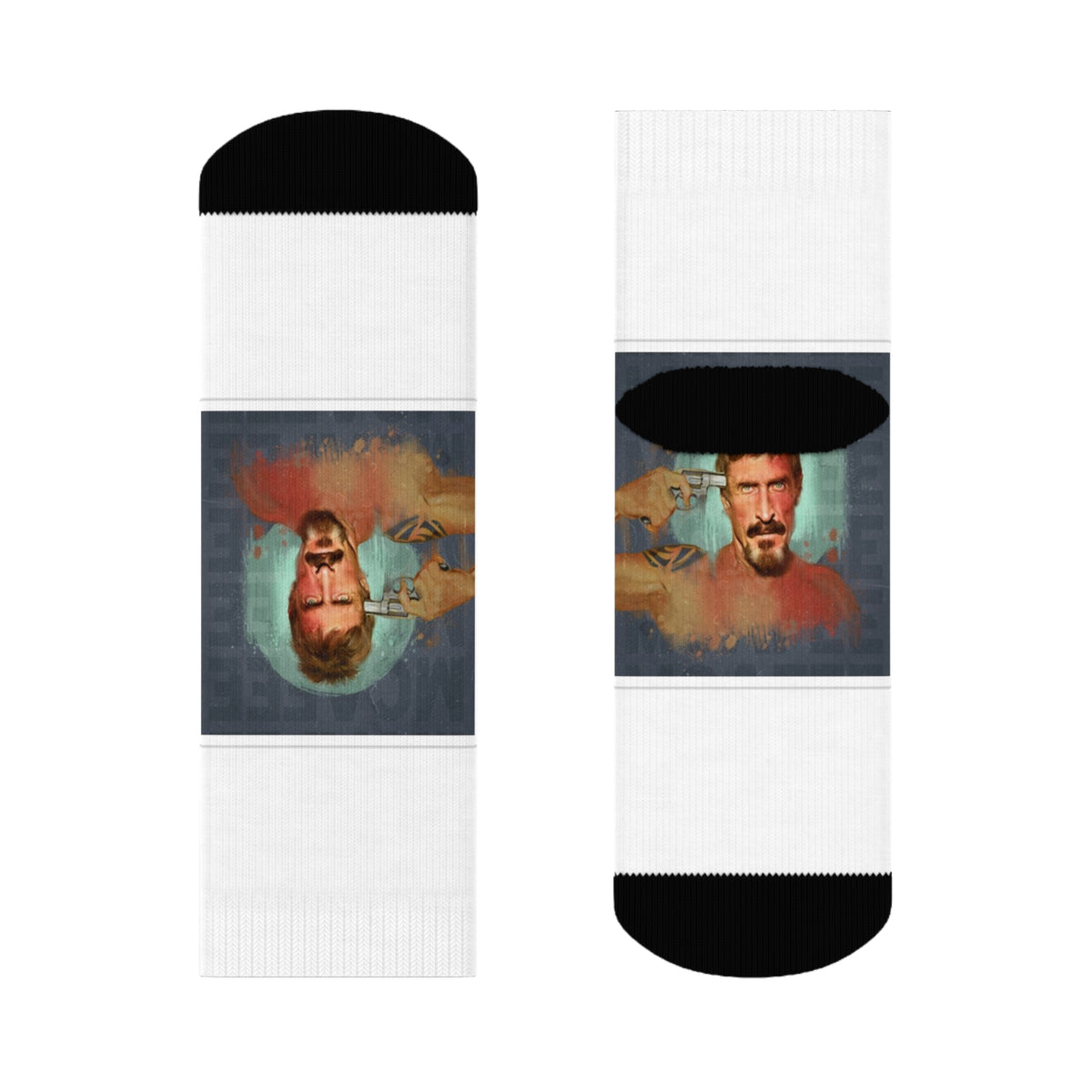 John McAfee | Didn't Kill Himself All-Over Print Socks