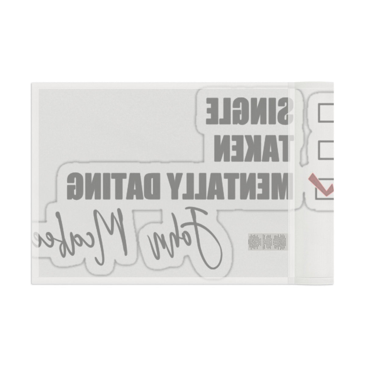 John McAfee | Mentally Dating Outdoor Flag (36x60)