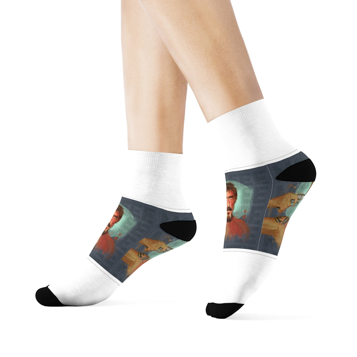 John McAfee | Didn't Kill Himself All-Over Print Socks