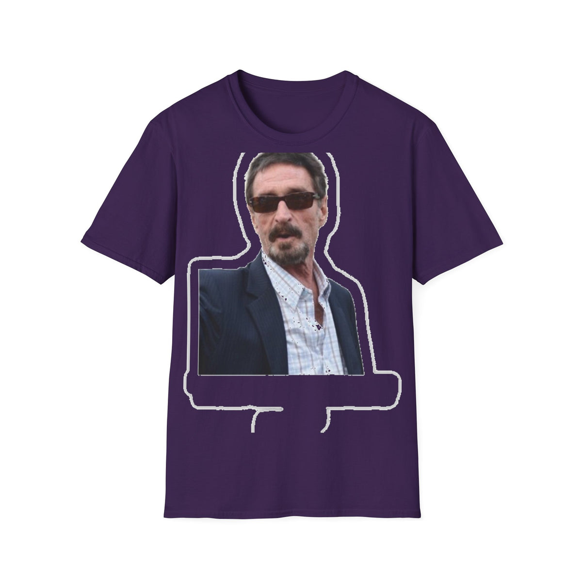 John McAfee | Legends Never Die Unisex Softstyle Tee