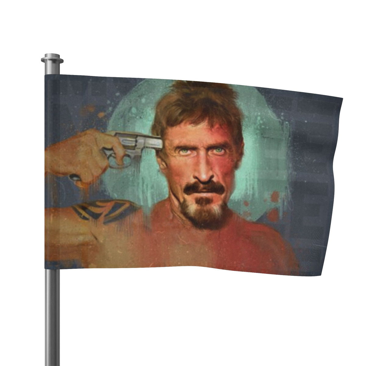 John McAfee | Didn't Kill Himself Outdoor Flag (36x60)