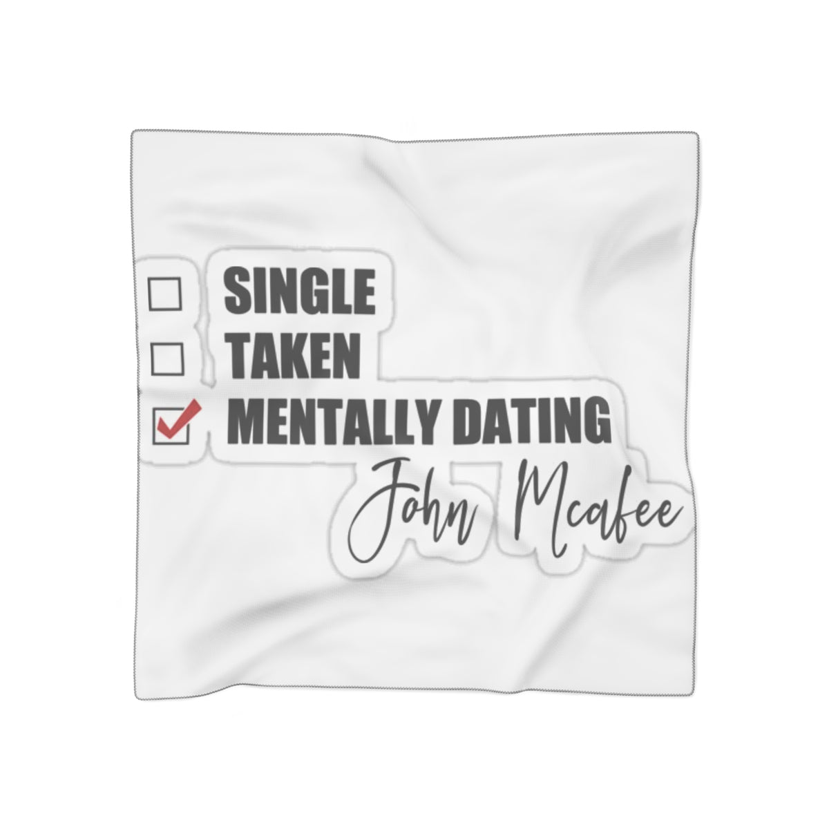 John McAfee | Mentally Dating Poly Scarf