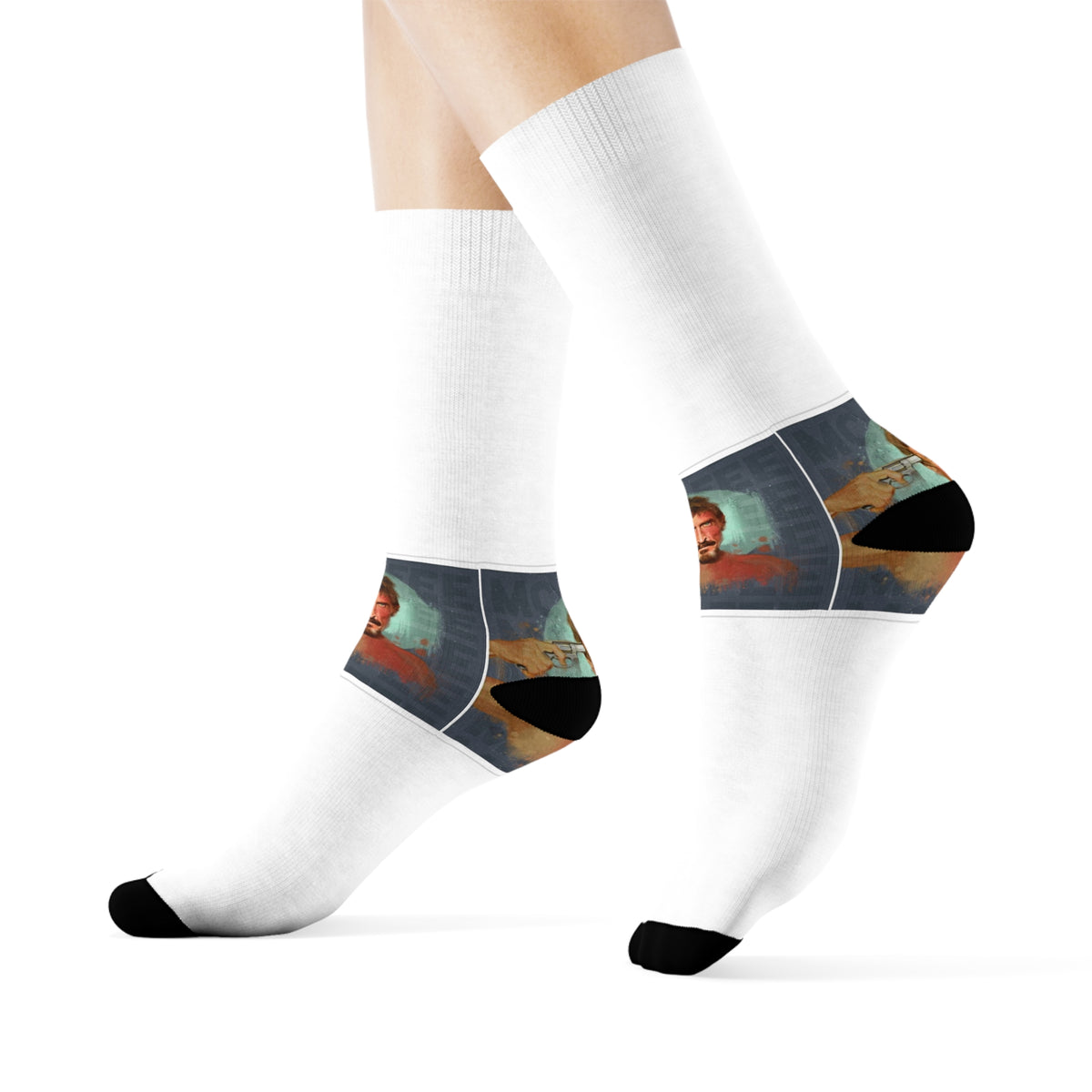 John McAfee | Didn't Kill Himself All-Over Print Socks