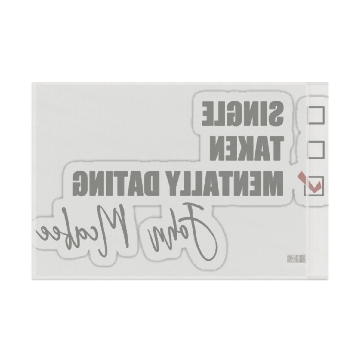 John McAfee | Mentally Dating Outdoor Flag (36x60)
