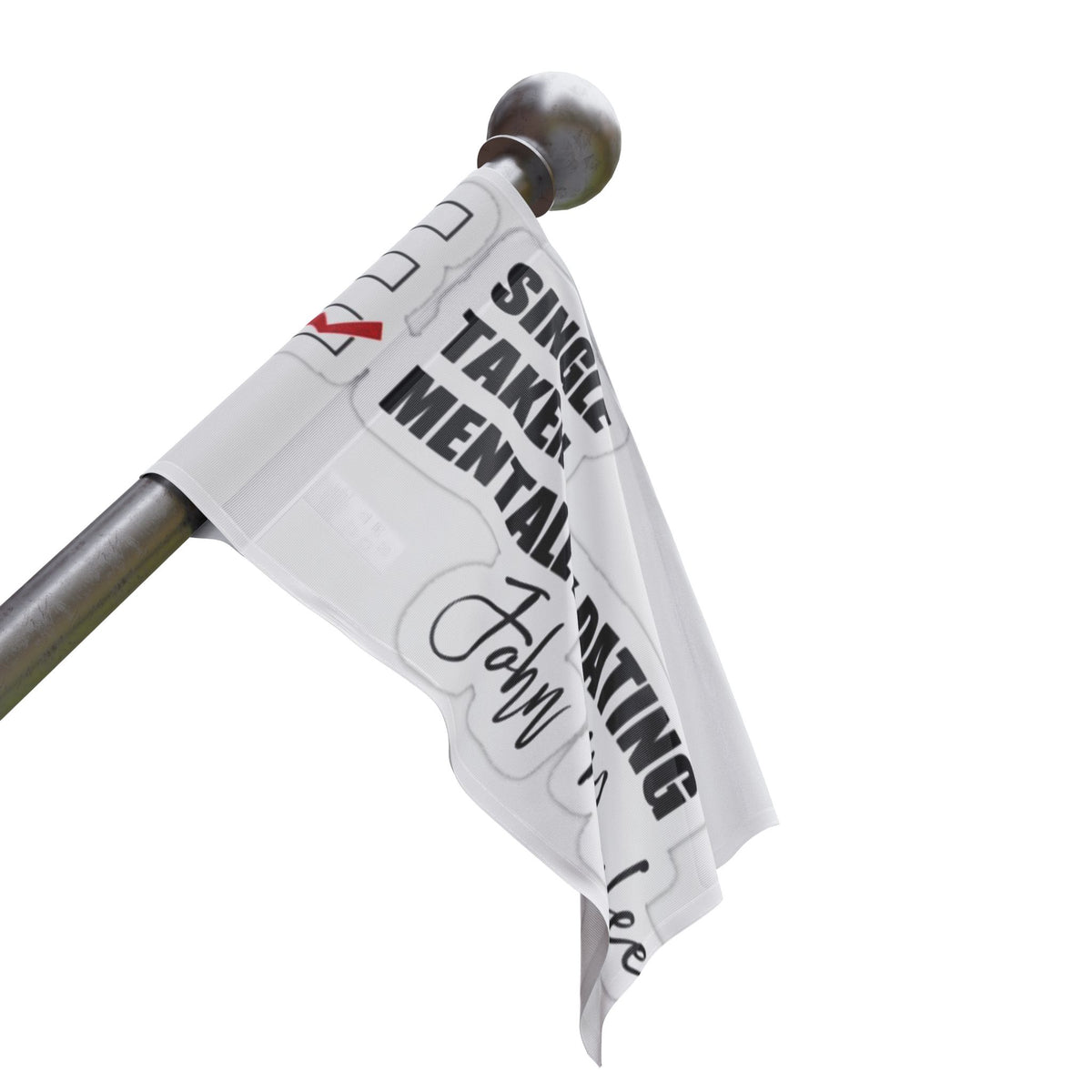 John McAfee | Mentally Dating Outdoor Flag (36x60)