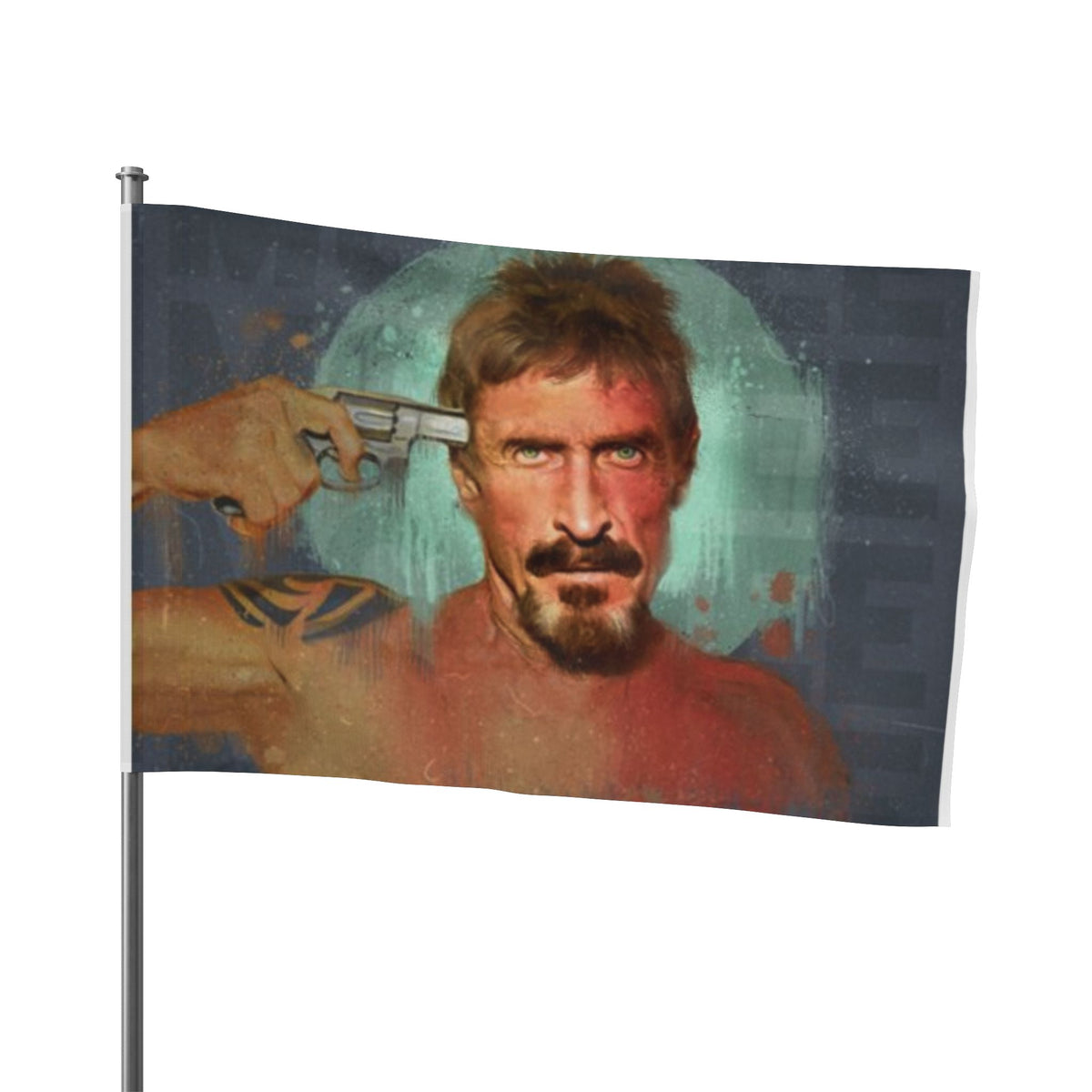 John McAfee | Didn't Kill Himself Outdoor Flag (36x60)