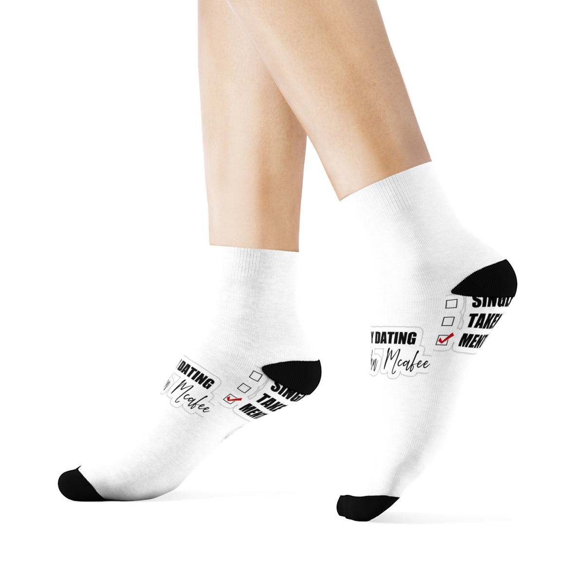 John McAfee | Mentally Dating All-Over Print Socks