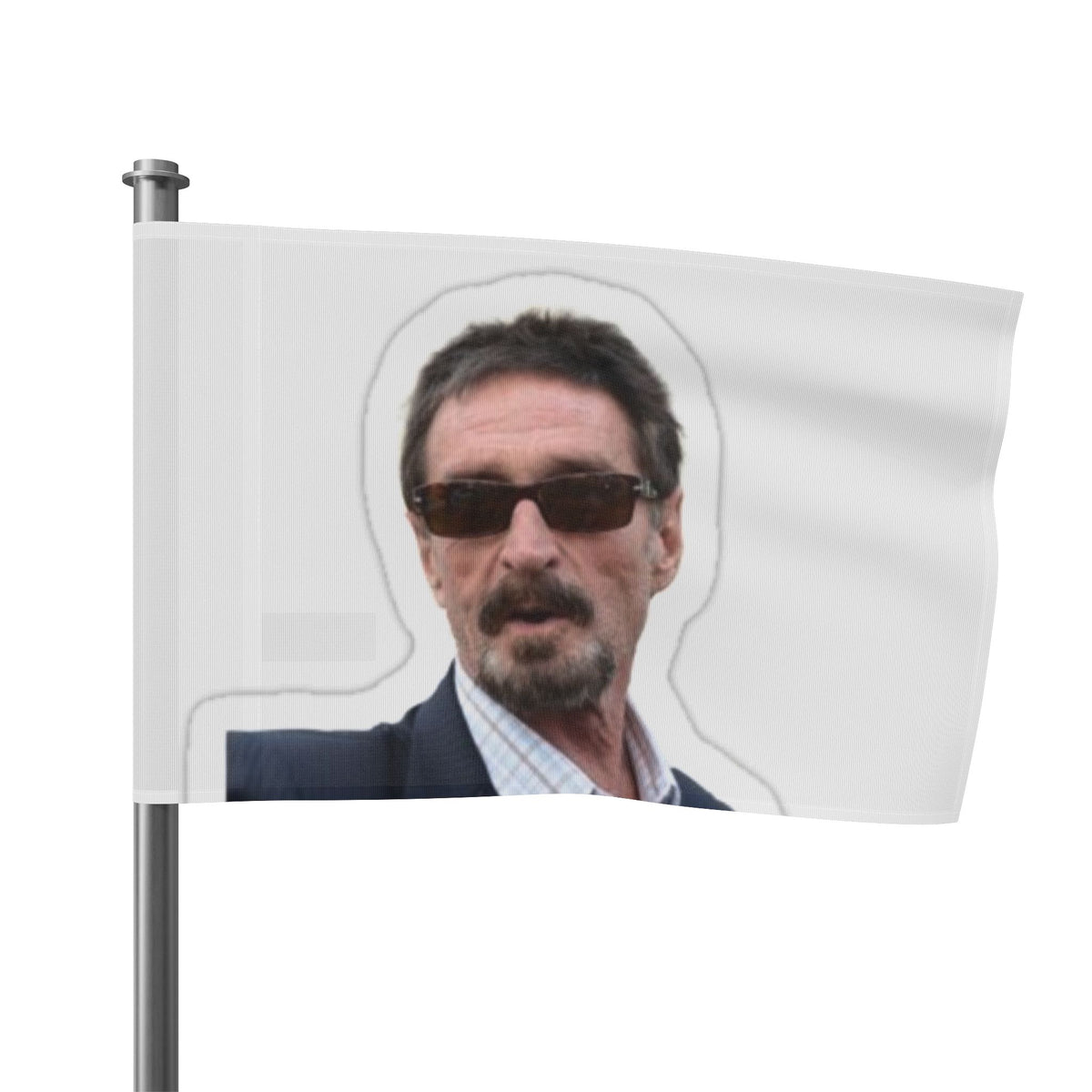 John McAfee | Legends Never Die Outdoor Flag (36x60)