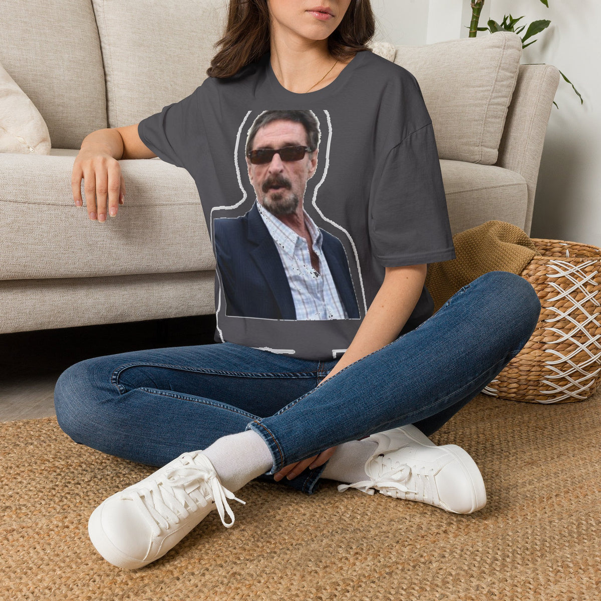 John McAfee | Legends Never Die Unisex Softstyle Tee