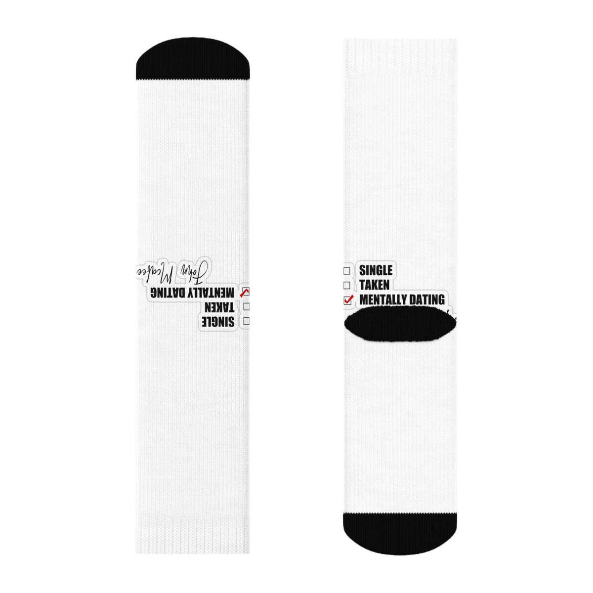 John McAfee | Mentally Dating All-Over Print Socks