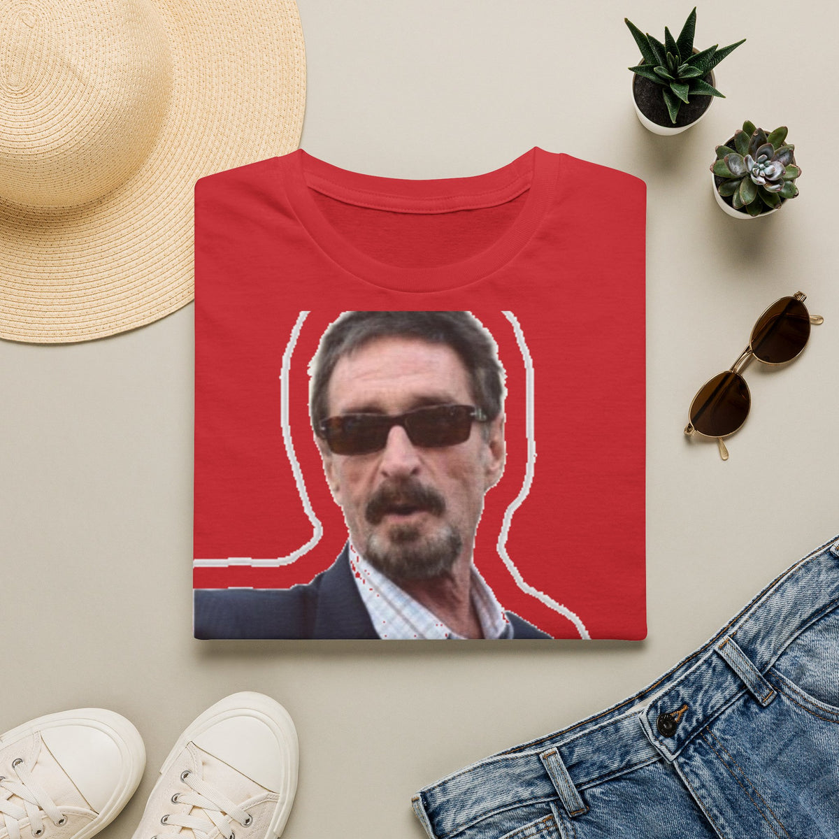 John McAfee | Legends Never Die Unisex Softstyle Tee
