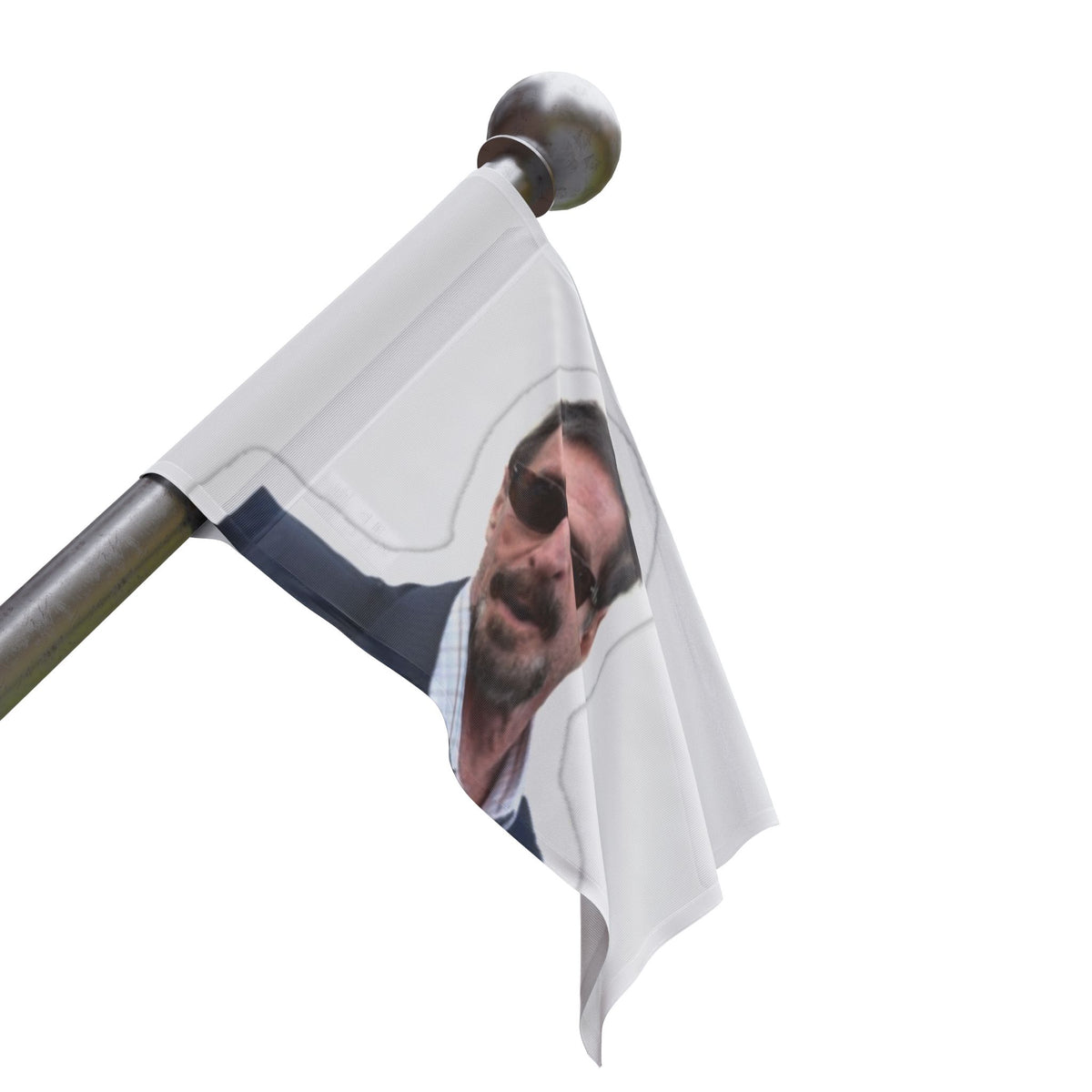 John McAfee | Legends Never Die Outdoor Flag (36x60)