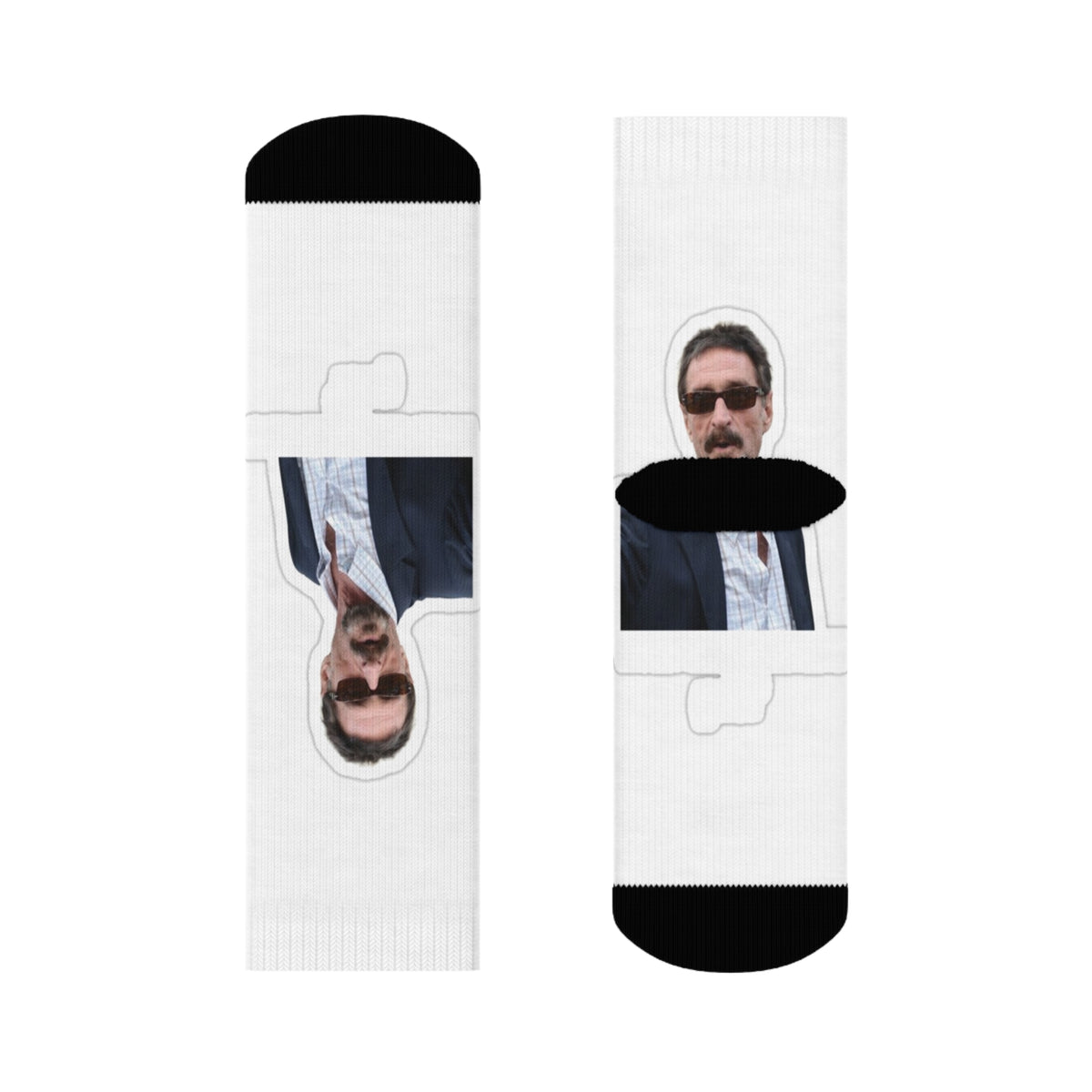 John McAfee | Legends Never Die All-Over Print Socks