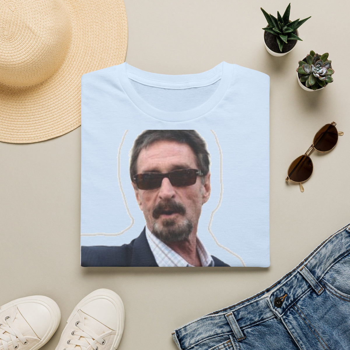 John McAfee | Legends Never Die Unisex Softstyle Tee