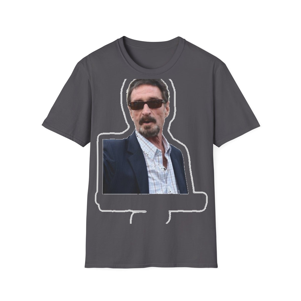 John McAfee | Legends Never Die Unisex Softstyle Tee