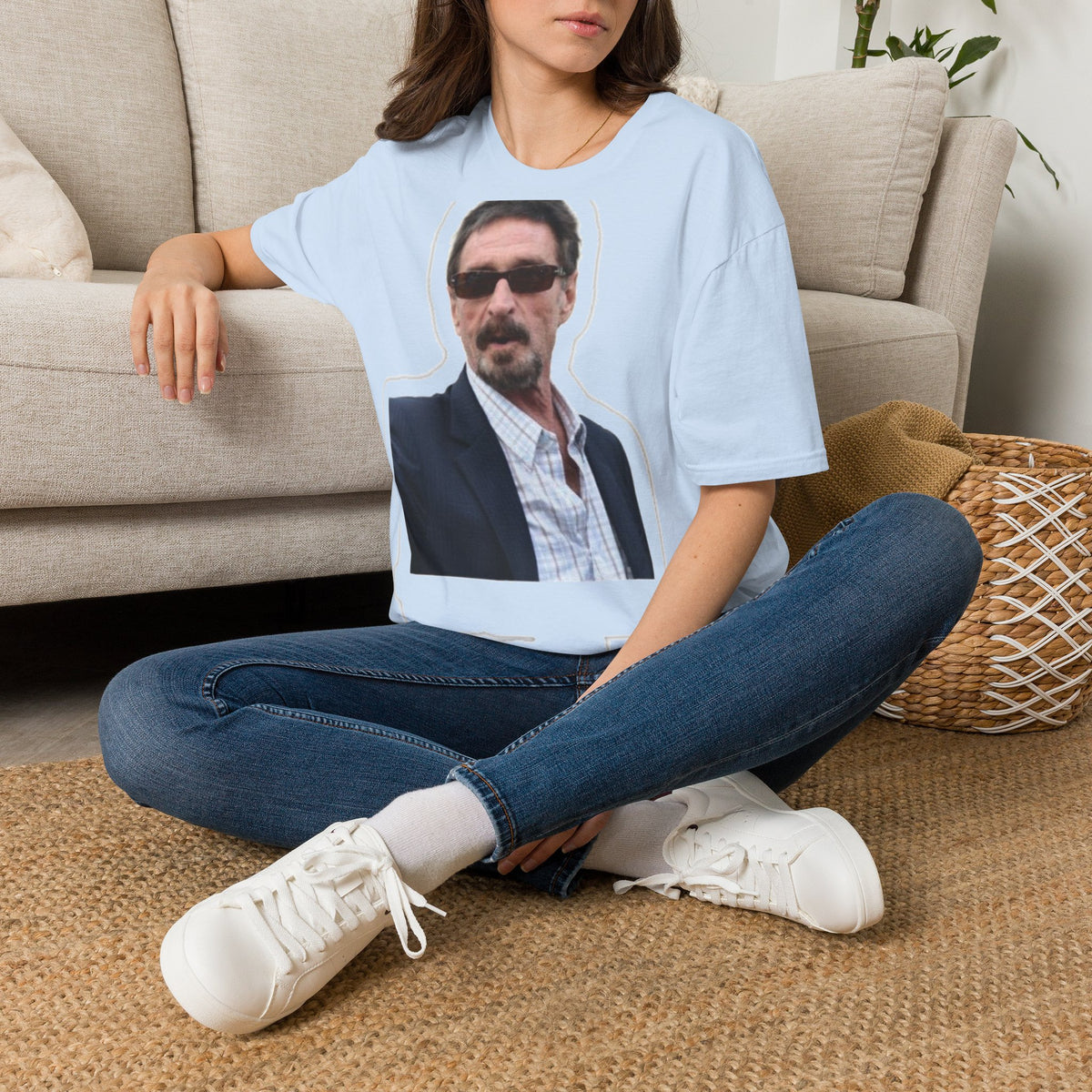 John McAfee | Legends Never Die Unisex Softstyle Tee
