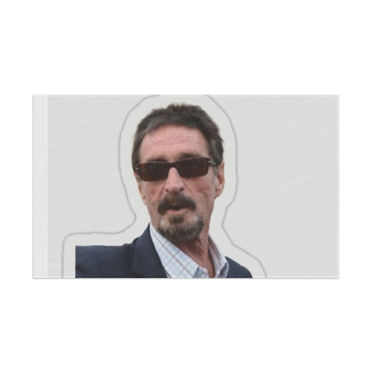 John McAfee | Legends Never Die Outdoor Flag (36x60)