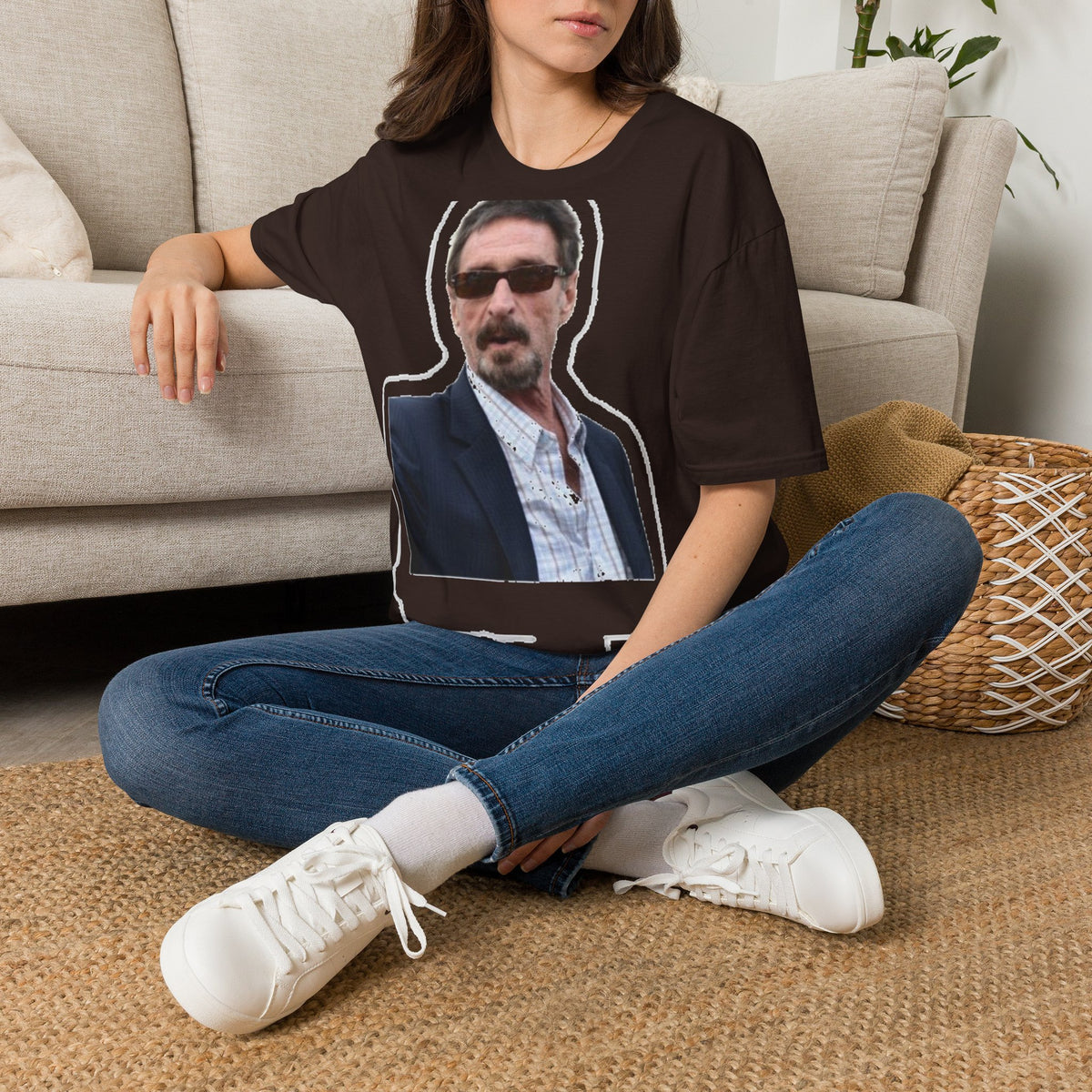 John McAfee | Legends Never Die Unisex Softstyle Tee