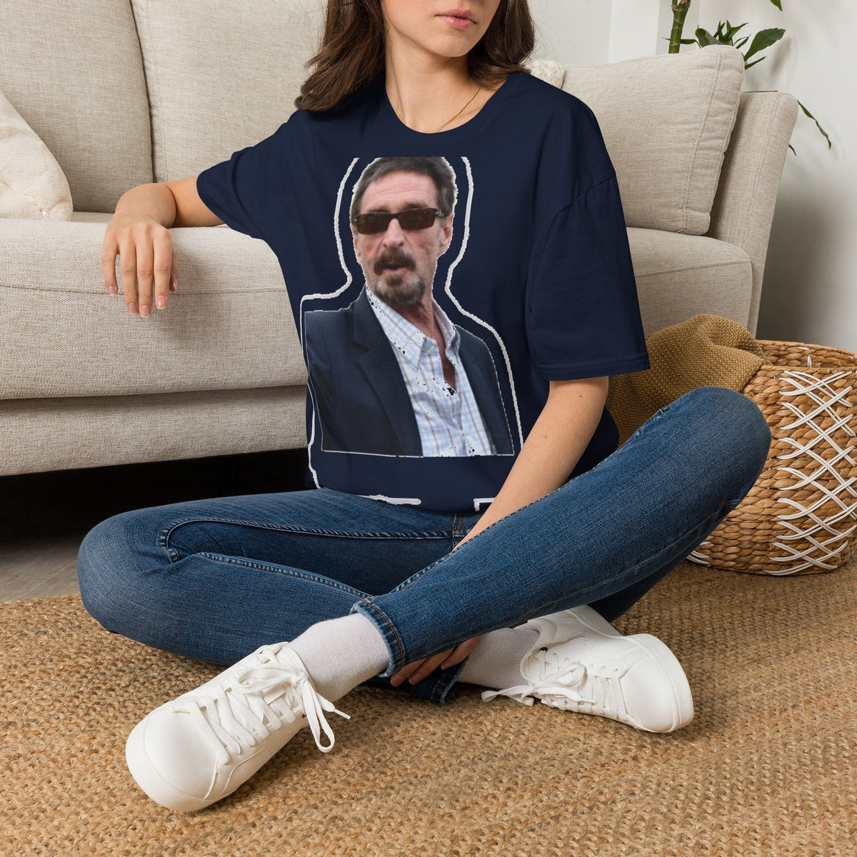 John McAfee | Legends Never Die Unisex Softstyle Tee