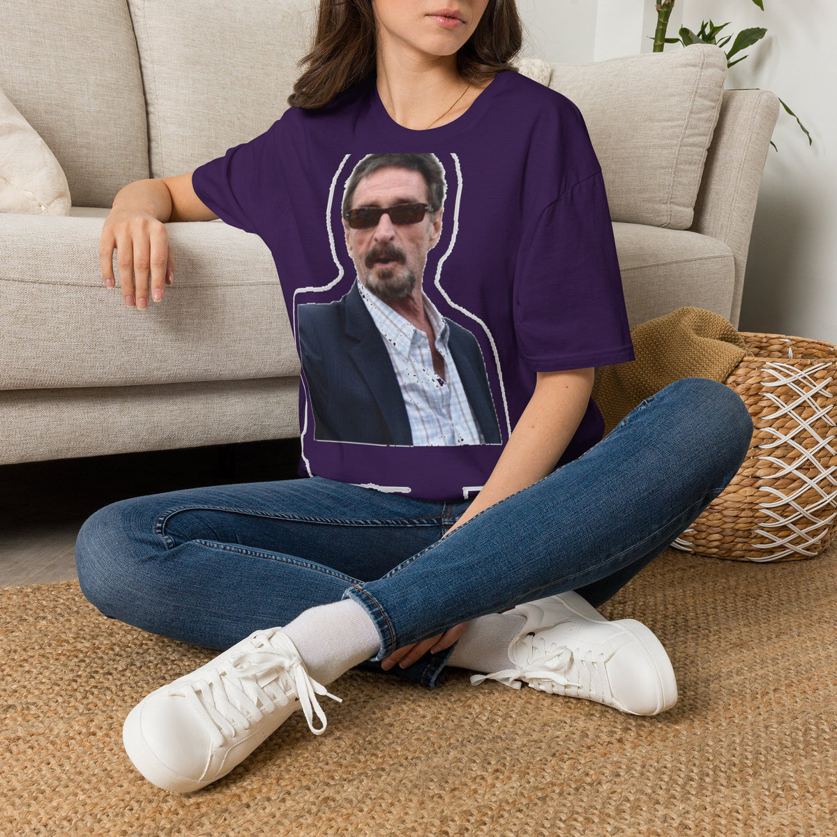 John McAfee | Legends Never Die Unisex Softstyle Tee