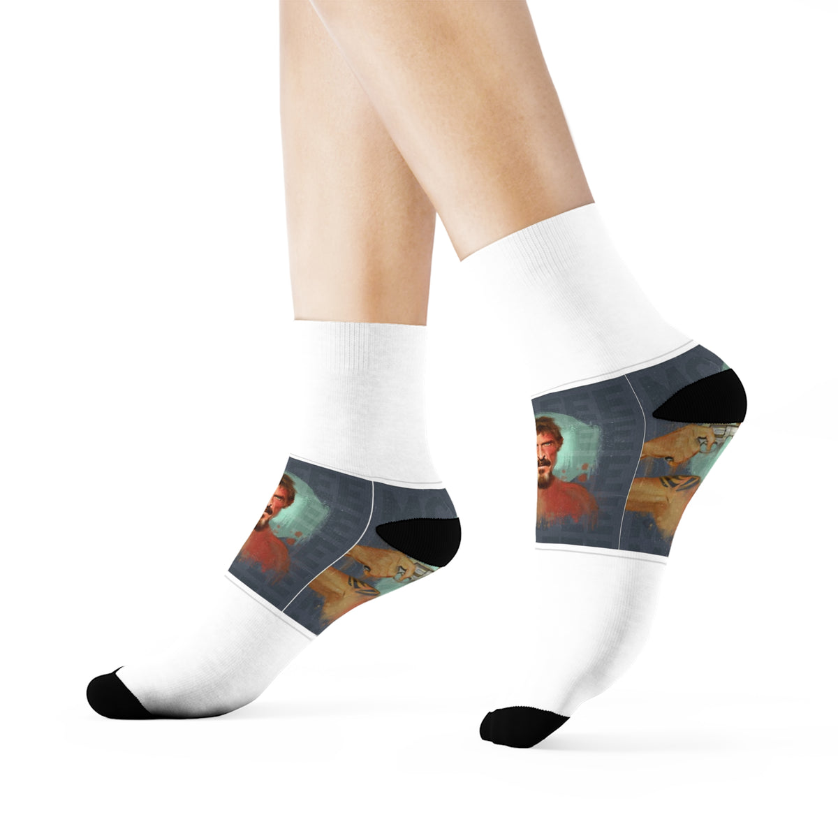 John McAfee | Didn't Kill Himself All-Over Print Socks