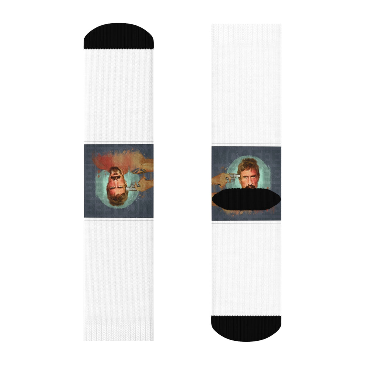 John McAfee | Didn't Kill Himself All-Over Print Socks