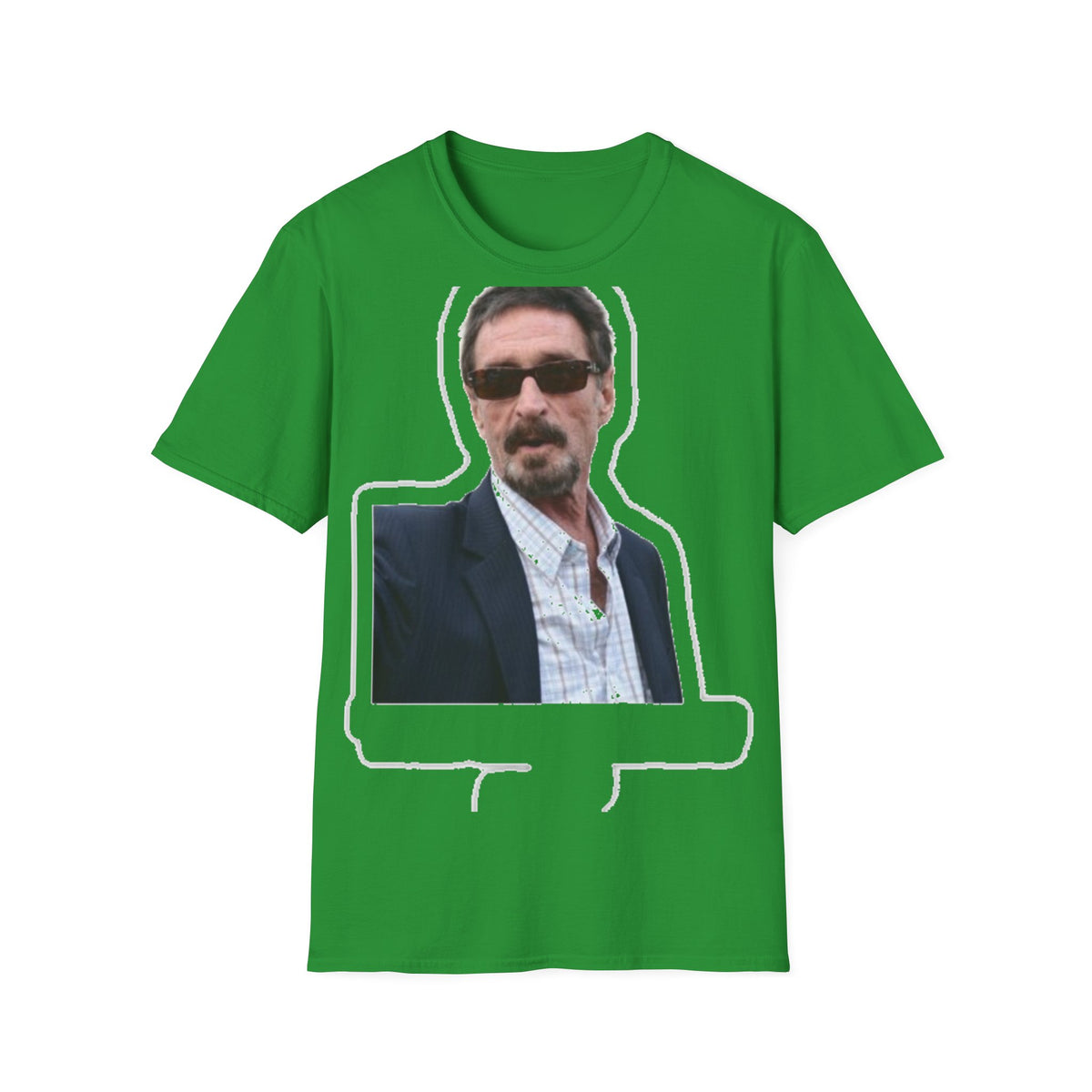 John McAfee | Legends Never Die Unisex Softstyle Tee