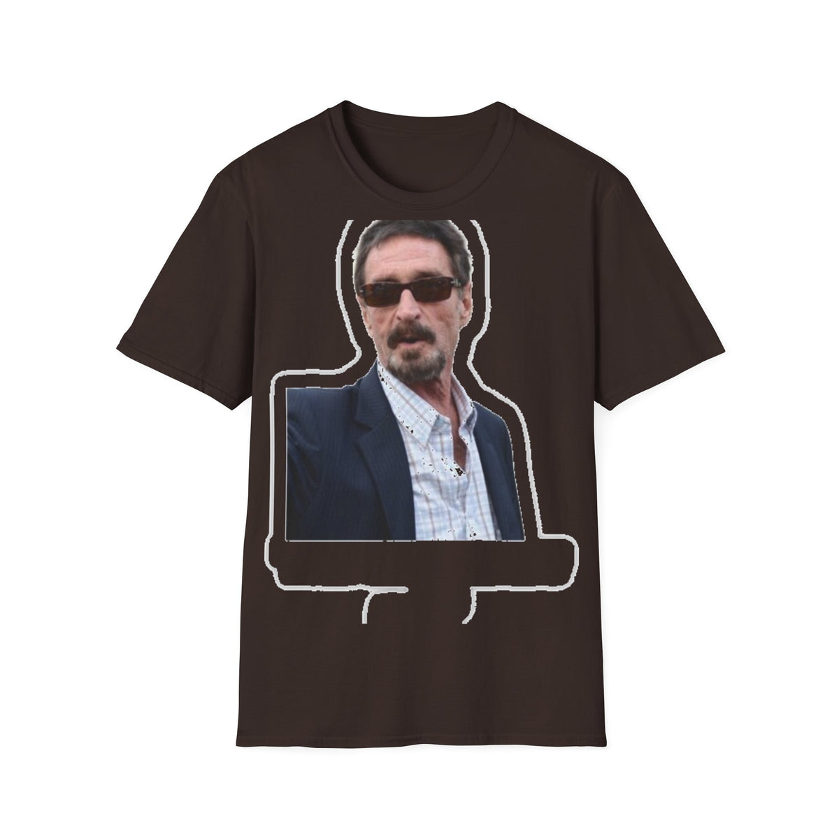John McAfee | Legends Never Die Unisex Softstyle Tee