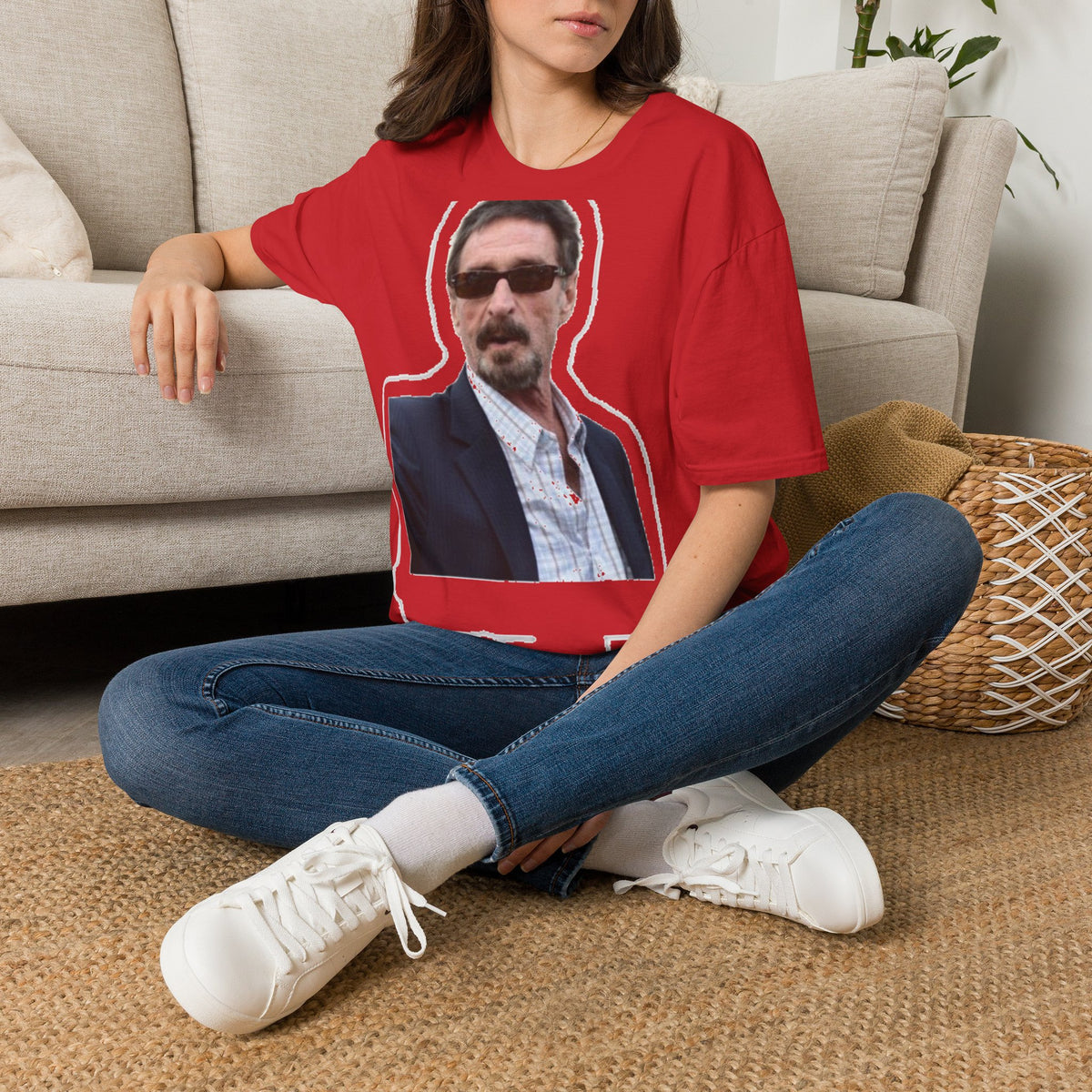 John McAfee | Legends Never Die Unisex Softstyle Tee