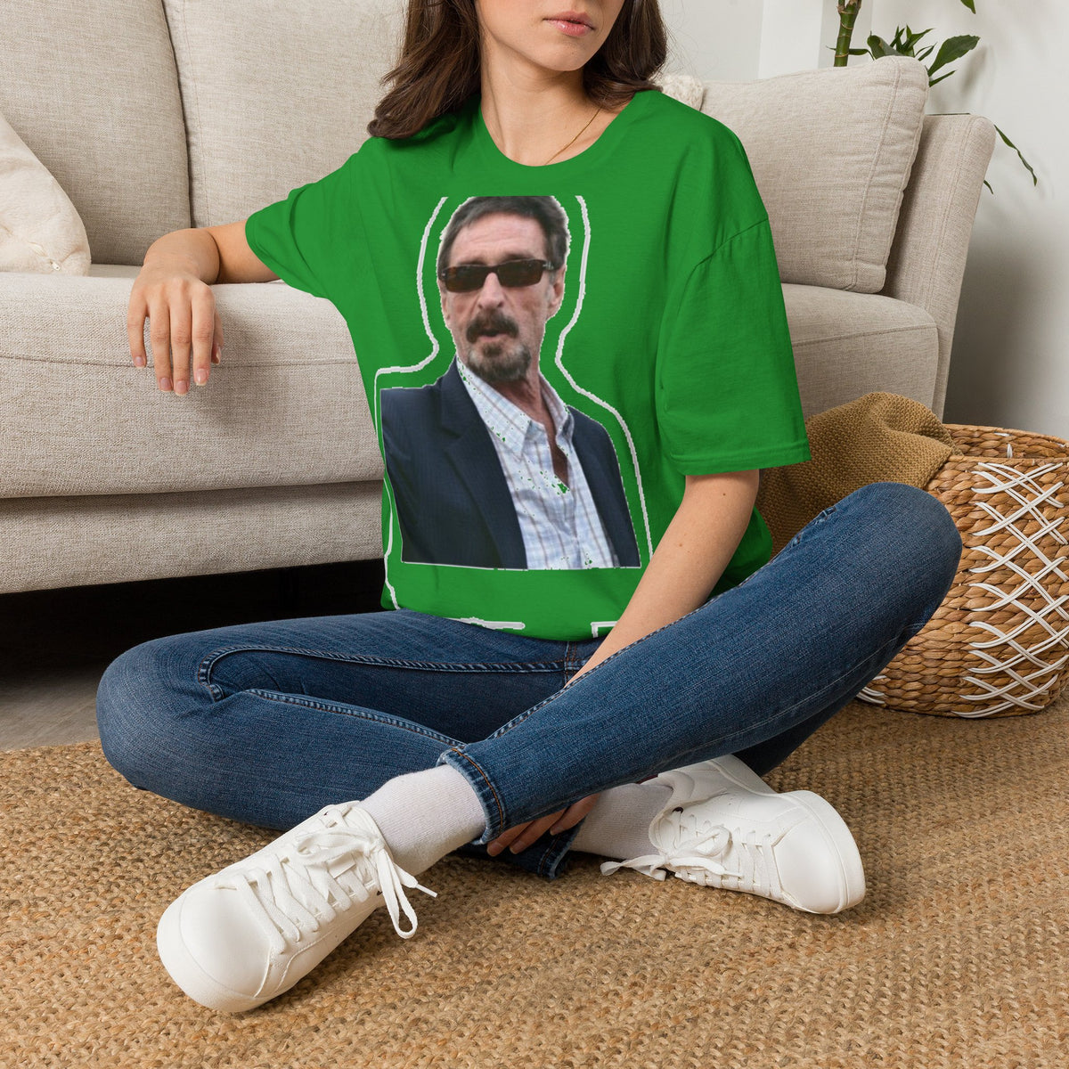 John McAfee | Legends Never Die Unisex Softstyle Tee