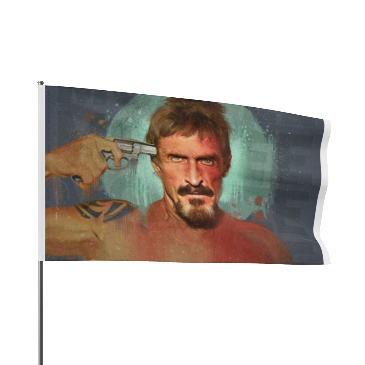 John McAfee | Didn't Kill Himself Outdoor Flag (36x60)