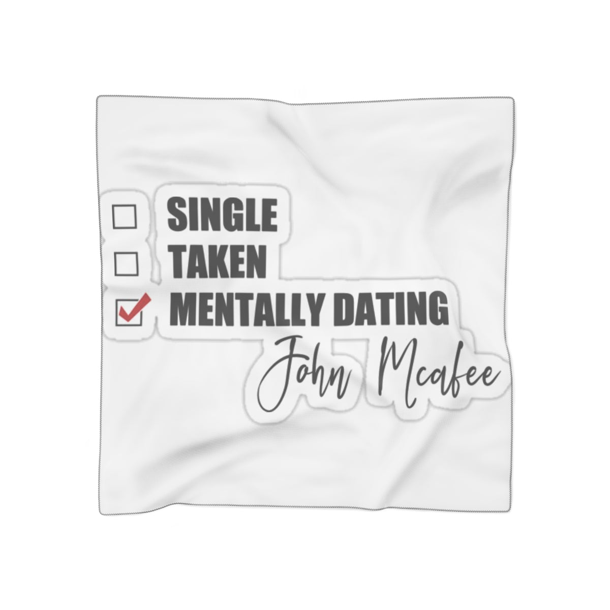 John McAfee | Mentally Dating Poly Scarf