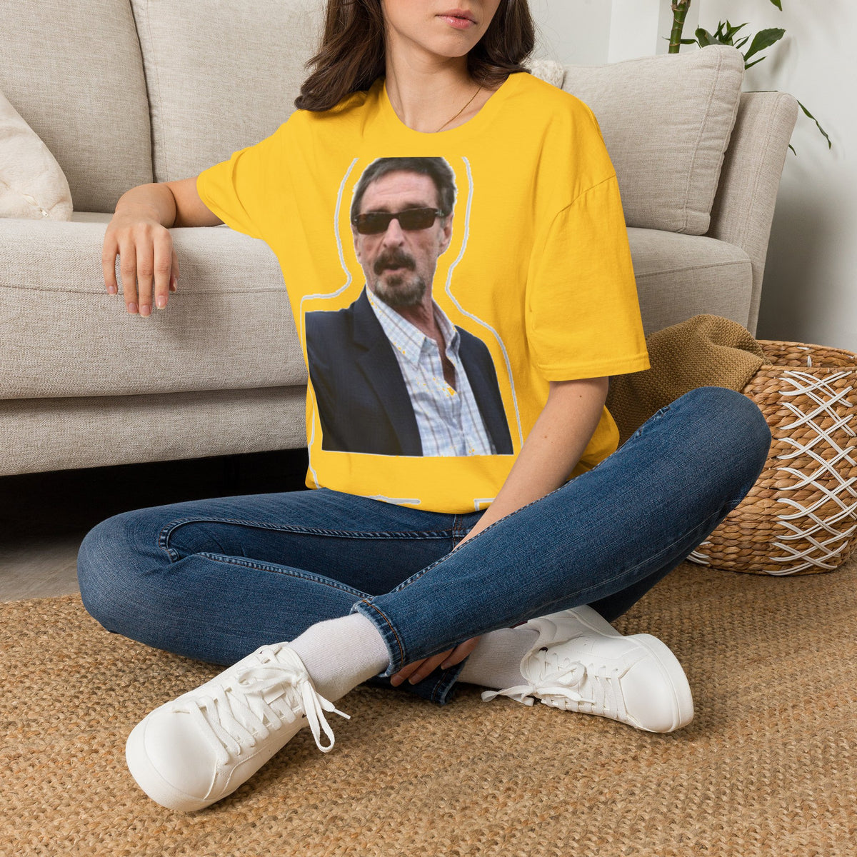 John McAfee | Legends Never Die Unisex Softstyle Tee
