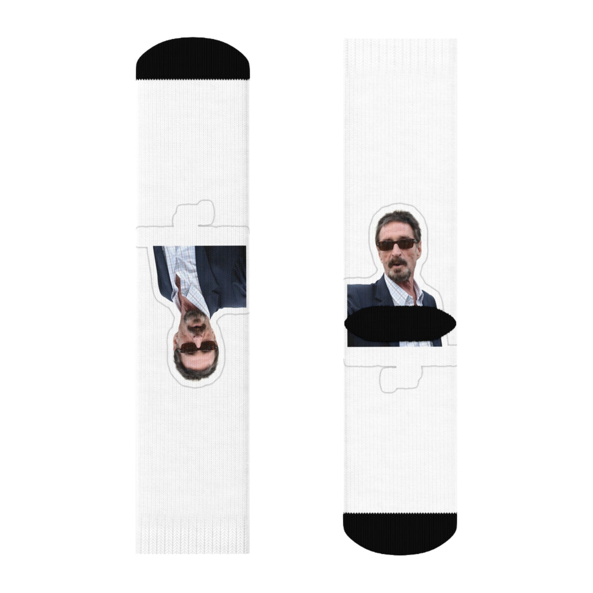 John McAfee | Legends Never Die All-Over Print Socks
