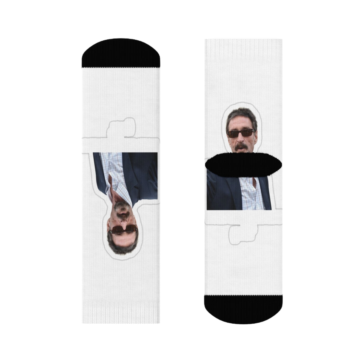 John McAfee | Legends Never Die All-Over Print Socks