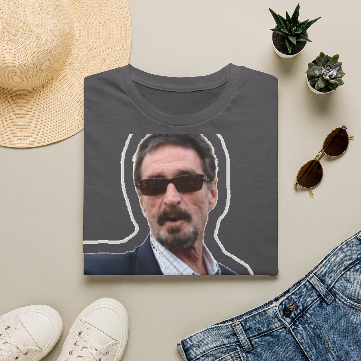 John McAfee | Legends Never Die Unisex Softstyle Tee