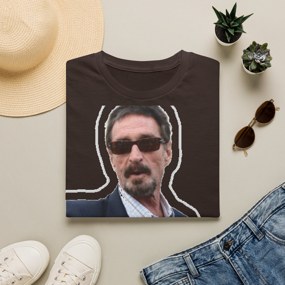 John McAfee | Legends Never Die Unisex Softstyle Tee